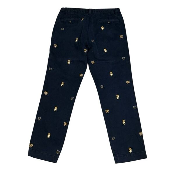 Polo Ralph Lauren Men’s Embroidery Print Navy Blue Pants(Size 33/32) - Picture 4 of 8